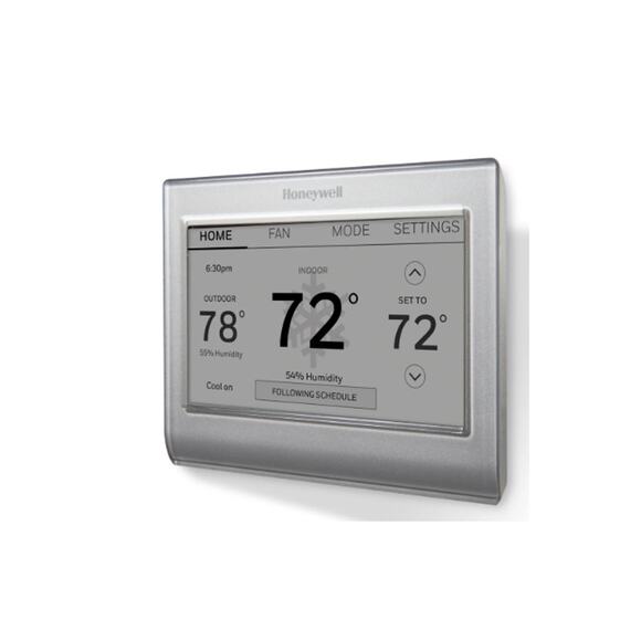 Honeywell RTH9585WF1004 Gray Wi-Fi Smart Color Thermostat Nob - Picture 1 of 7